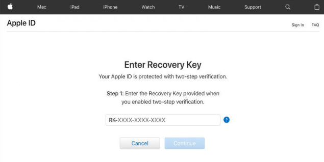 iForgot.Apple.comにアクセスして、パスワードをリセットまたは変更します