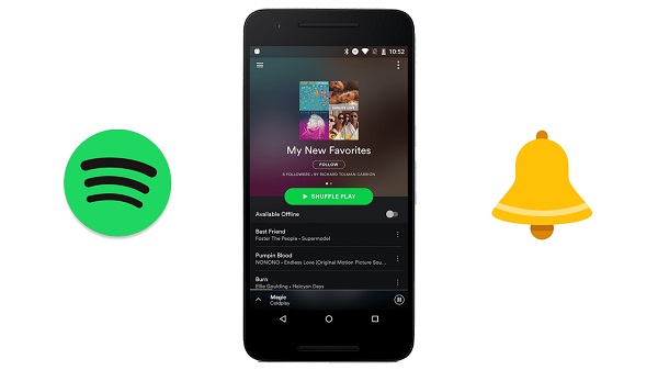 Imposta la suoneria da Spotify