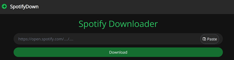Scarica la playlist di Spotify su MP3 utilizzando gli strumenti del browser online - SpotifyDown