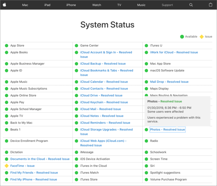Check The Status Of The Apple System When Your Apple ID Grayed Out
