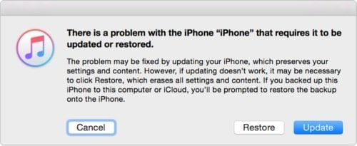 iTunes를 사용하여 iPhone 잠금 해제