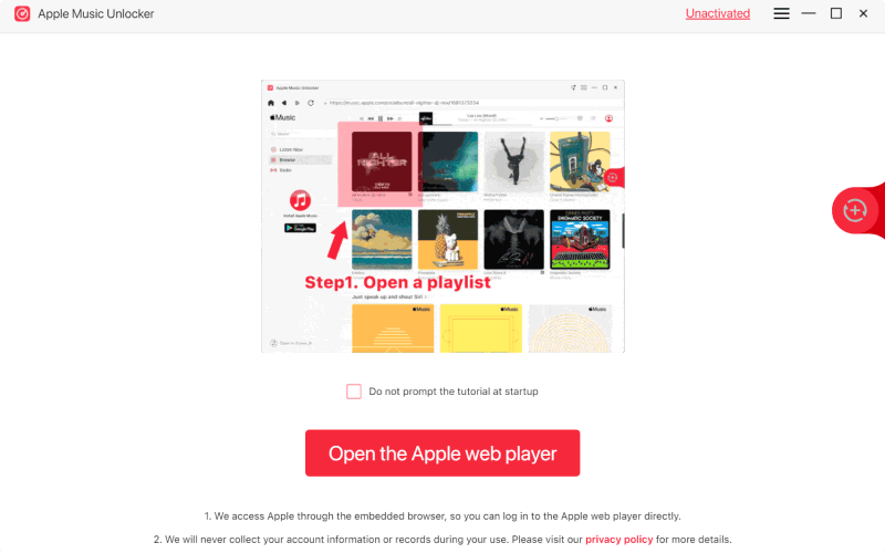 Apple Music Unlocker'ı başlatın